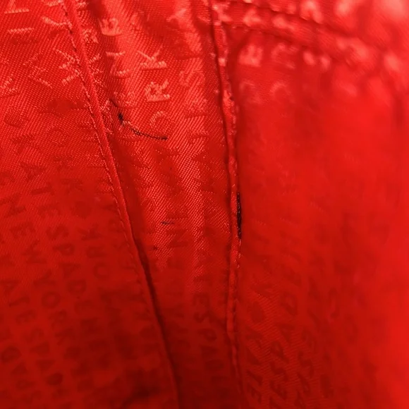 Kate Spade Red Satchel with Polka Dot Bow - Picture 9 of 10